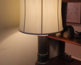MCM metal table lamp.