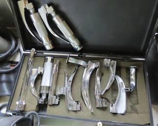 Antique anesthesioligist equipment.