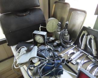 Antique anesthesioligist equipment.