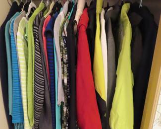 Ladies clothing various sizes. Some new with tags.