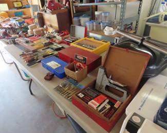 Tools, drills, dremmel, staple guns,