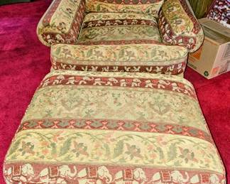 Looks even better in person! Cozy Chair with Ottoman