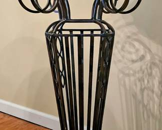 Iron and Marble Plant Stand                                                            3' Tall, Top 13 x 13