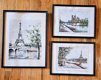 12 x 17 (1) Eiffel Tower                                                                                                 10 x 13 (2)
