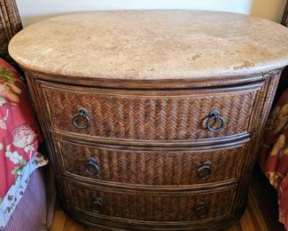 Henry Link 3 Drawer Chest/Dresser with Marble Like Top                                                                                                                  
24 x 37 x 33