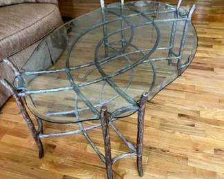 Ferguson Copeland Ltd., Coffee Table, Iron and Glass,   55 x 36 x 20                                                                                       
Photo 1 of 2