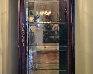 Curio Cabinet with Lights, 27 x 16 x 81