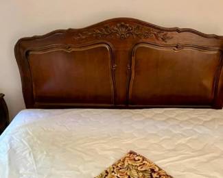 White of Mebane Wooden Queen Headboard with beautiful detail, 60 x 47