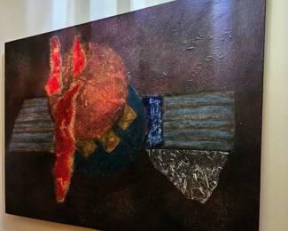 "Perspective" by Barbara Burlingame                                      
37 x 37