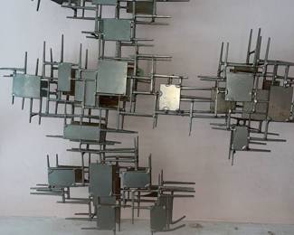 Brutalist MCM nail art