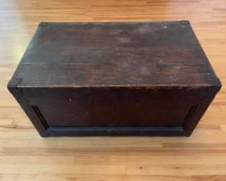 Vintage Pine Trunk/Chest w/ Tray Insert