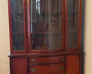 MCM Bow Front China Cabinet