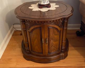 Vintage Drum/End Table X 2