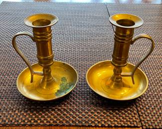 Vintage Brass Candlesticks