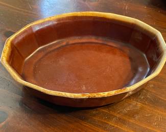 Vintage McCoy Drip Pattern Oval Casserole Dish 7072