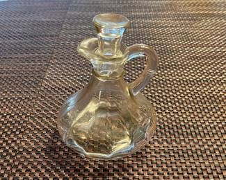 Vintage Glass Cruet w/ Stopper