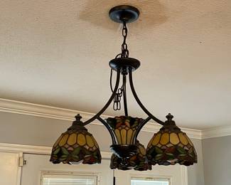 Tiffany Style Inverted Bowl Chandelier