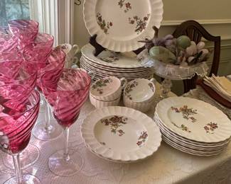 Silver, Crystal and China for entertaining