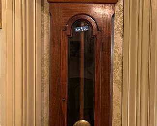 Antique, tall, case clock