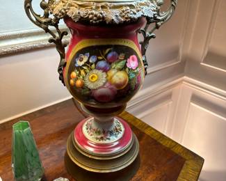 Hand painted porcelain table lamp