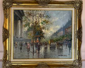 Paris Street seen signed Blanchard
