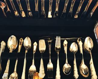 Gold Toned Flatware Set