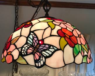 Stained Glass Hanging Lamp 