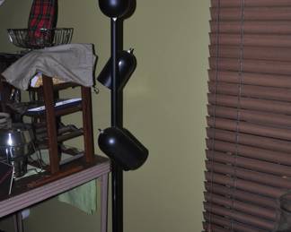 One of two pole lamps 