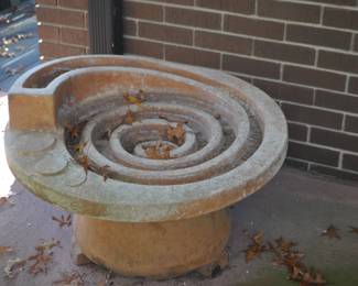 Concrete fountain 