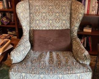https://www.ebay.com/usr/agesagoestatesales CV1007 WINGED BACK ACCENT CHAIR WITH PAISLEY DESIGN