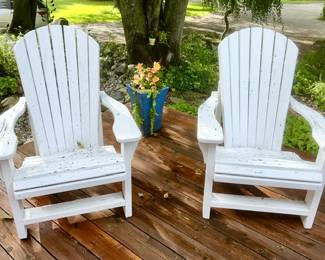 Adirondack deck chairs