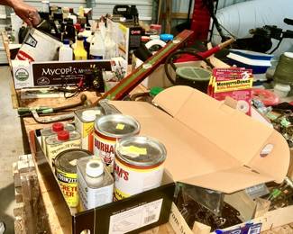 Misc. chemicals, garage items