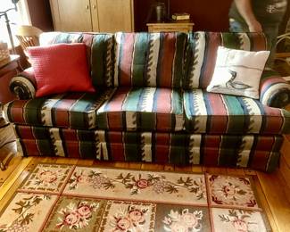 Sofa, area rug (SOLD)