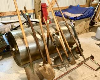 Yard roller, misc. yard & garden tools