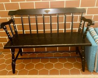 Black Distressed bench