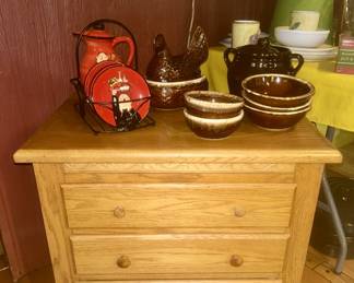 3 drawer chest, collectible stoneware (SOLD)
