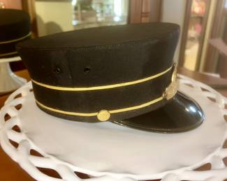 1950's New York Central Station Master hat (side view)
