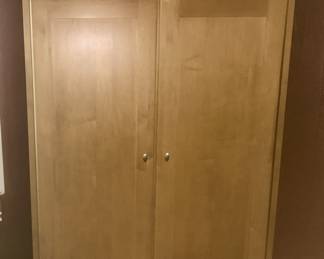 Large cabinet/entertainment center, hand crafted wooden train