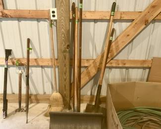 Yard & garden tools, hoses
