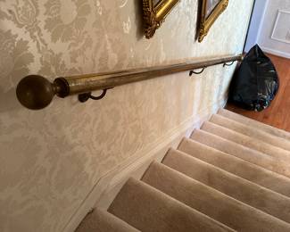 Antique brass handrail is for sale.  Pretty amazing.  
