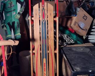 Vintage Sled Sears Floating Steering