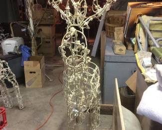 Lighted Deer Family Yard Décor