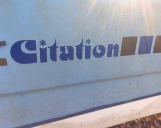 1980s CITATION Boat w/Trailer