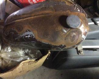 Vintage Motorcycle Gas Tank