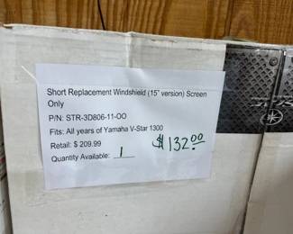 Short Replacement Windshield All years of Yamaha V- Star