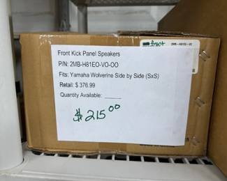 Front Kick Panel Speakers. Yamaha