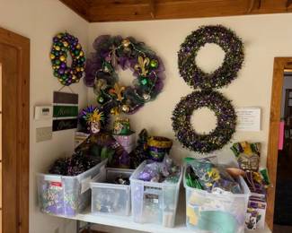 Mardi Gras - Tubs and Tubs FULL of Festive Purple, Gold and Green