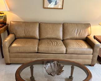 Beautiful Ethan Allen, leather sofa