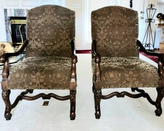 pair Bernhardt occasional chairs RHB