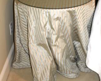 Decorative table w silk cover  RHA